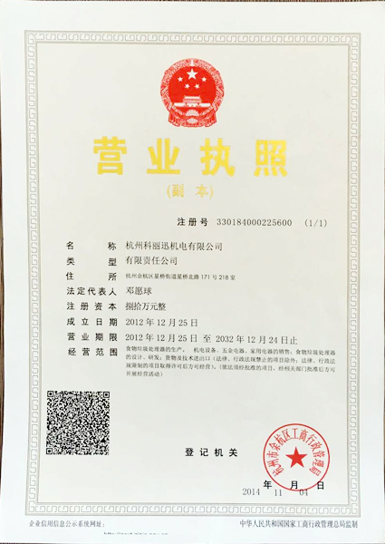 Business License Copy