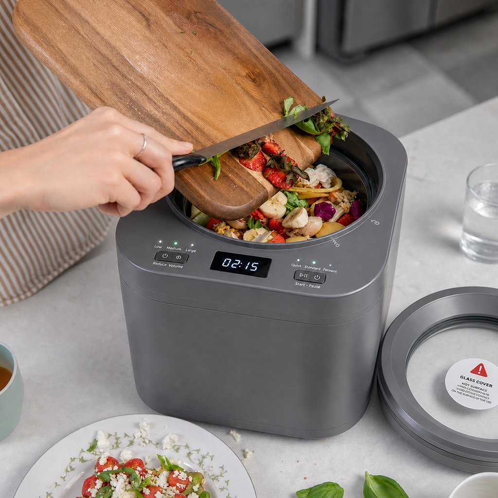 CLEESINK CMP-300 Smart Food Composter | 2.5L Electric Kitchen Waste Composter with 3 Intelligent Modes 